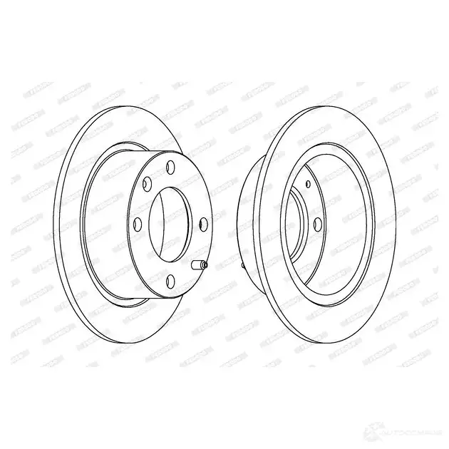 Тормозной диск FERODO DDF1 694 ddf16941 DDF1694-1 6103438 изображение 0