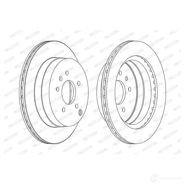 Тормозной диск FERODO 1193640500 VBXXK DDF1660 C DDF1660C изображение 0