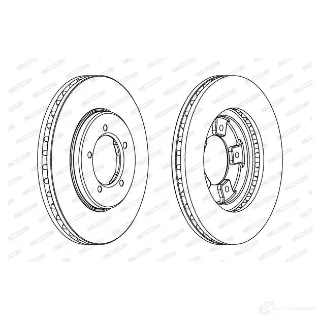 Тормозной диск FERODO DD F1039 DDF1039-1 711707 DDF1039 изображение 0