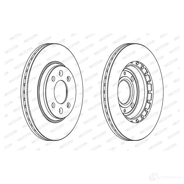 Тормозной диск FERODO DDF354 DDF3 54 DDF354-1 713047 - Изображение 1