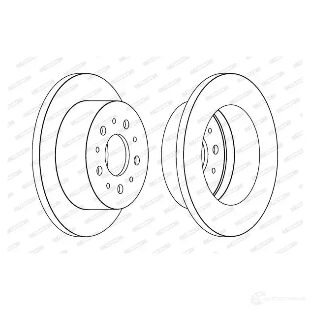 Тормозной диск FERODO 1193640466 DD F1653C WU8XNK DDF1653C изображение 0