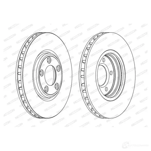 Тормозной диск FERODO DDF1 107C SIDKSIT DDF1107C 1193638100 изображение 0