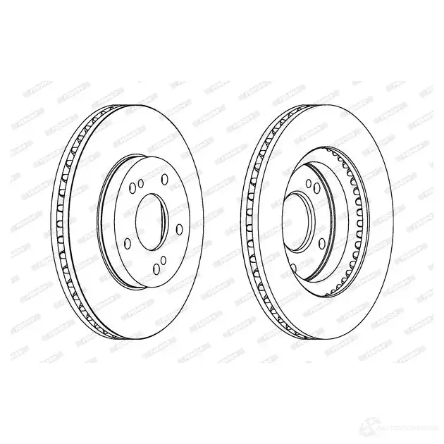 Тормозной диск FERODO 712179 DD F1494 DDF1494-1 DDF1494 - Изображение 1