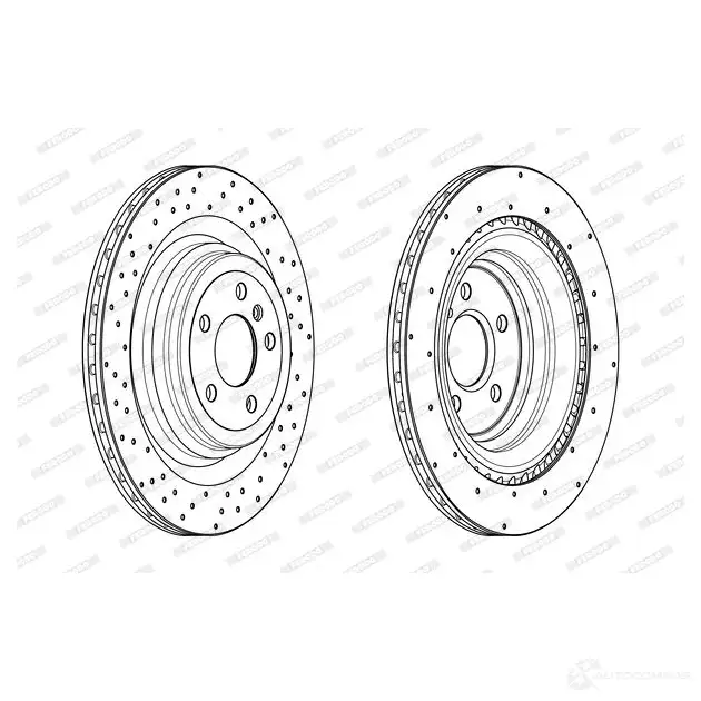 Тормозной диск FERODO DDF 2209C DDF2209C Y0L8KWY 1193641844 - Изображение 1