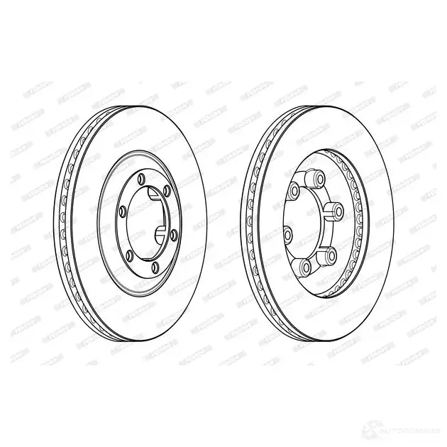 Тормозной диск FERODO DDF1947C 712747 DDF 1947C 3FTH0 - Изображение 1