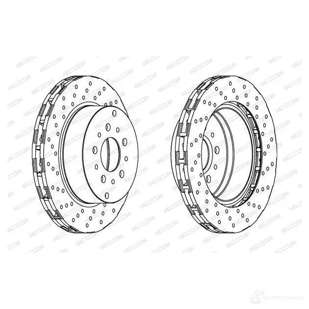 Тормозной диск FERODO 21245858 ddf15321 D DF1532 DDF1532-1 изображение 0