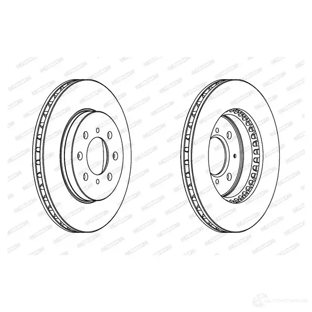 Тормозной диск FERODO 711986 DD F128 DDF1281 DDF128-1 - Изображение 1