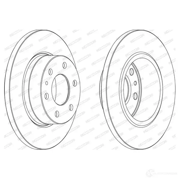 Тормозной диск FERODO FCR315A E0W89Q 715709 F CR315A изображение 0