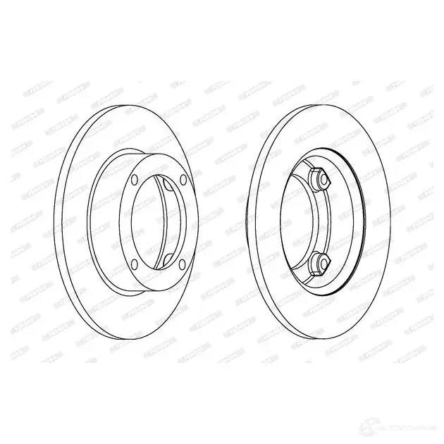 Тормозной диск FERODO 21245738 DDF1453-1 ddf14531 DDF 1453 изображение 0