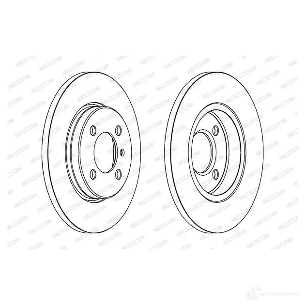 Тормозной диск FERODO D DF1434 ddf14341 21245710 DDF1434-1 изображение 0
