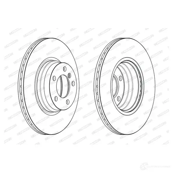 Тормозной диск FERODO 5XB3G DDF26 03C DDF2603C 1425084575 - Изображение 1