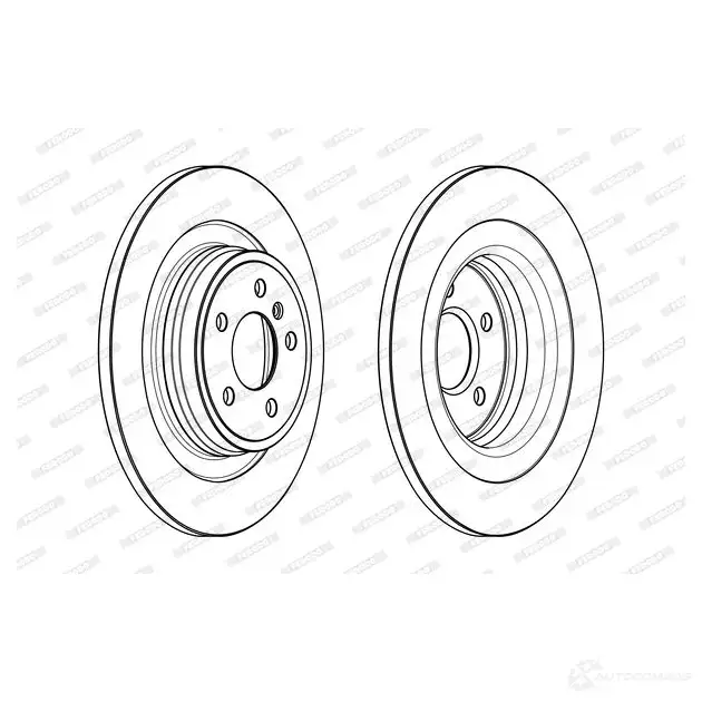 Тормозной диск FERODO DD F2204C 75M9W23 712895 DDF2204C изображение 0