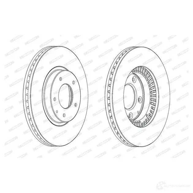 Тормозной диск FERODO DDF22 62C 712913 DDF2262C DDF2262C-1 изображение 0