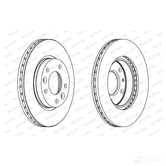Тормозной диск FERODO DDF1146 DDF1146-1 DDF1 146 711811 - Изображение 1