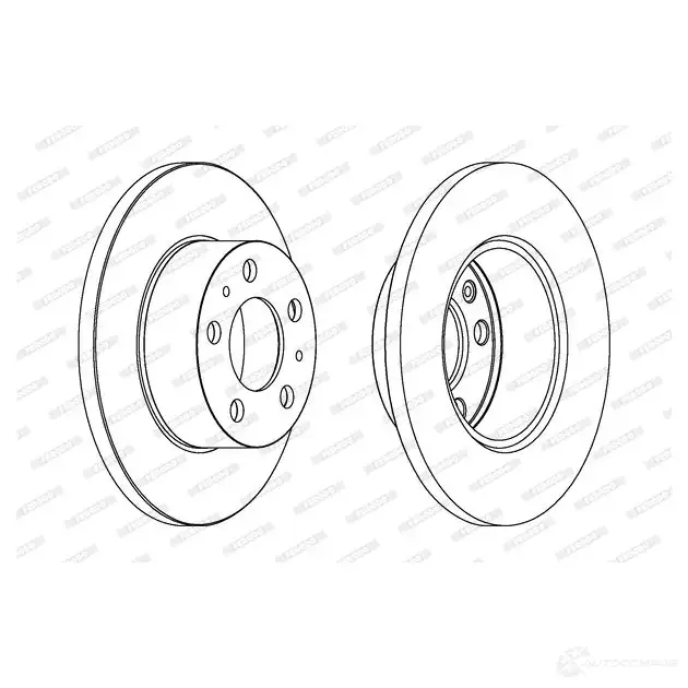 Тормозной диск FERODO DDF 136 DDF136-1 712035 DDF136 - Изображение 1
