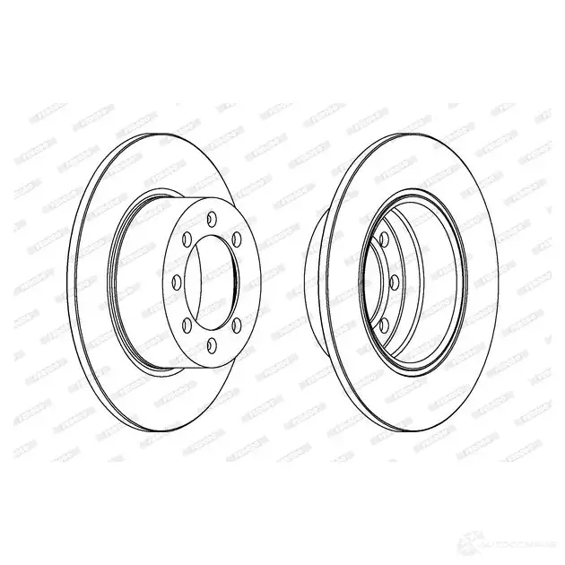 Тормозной диск FERODO 713066 D DF374 DDF374-1 DDF374 изображение 0