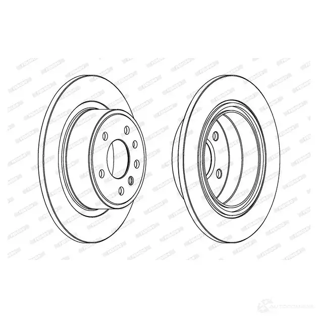 Тормозной диск FERODO DDF698 713323 DDF69 8 DDF698-1 изображение 0