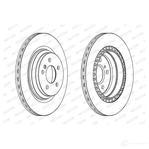 Тормозной диск FERODO DDF1771C-1 DDF1771C-1 712580 DDF 1771C изображение 0