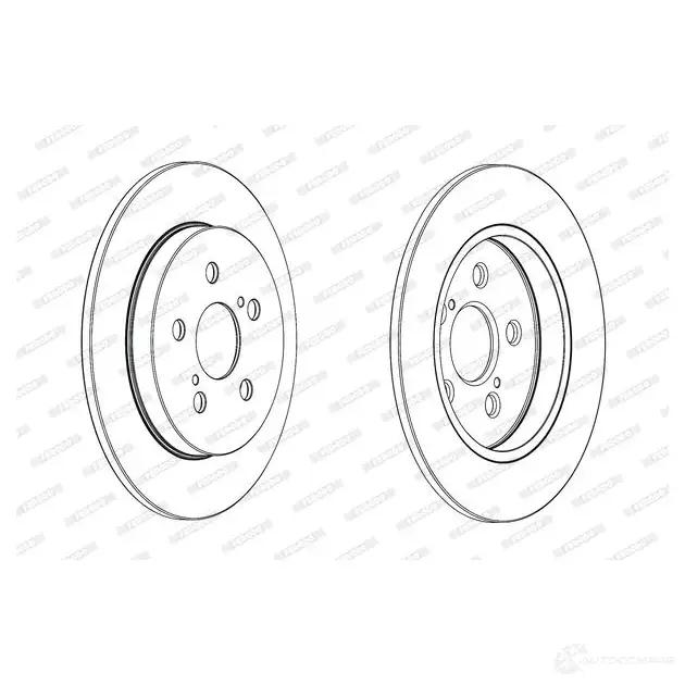Тормозной диск FERODO DDF1875C DDF 1875C DDF1875C-1 712690 - Изображение 1