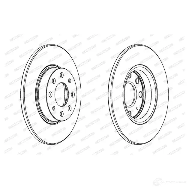 Тормозной диск FERODO 712595 DDF1784 DDF1784-1 D DF1784 изображение 0