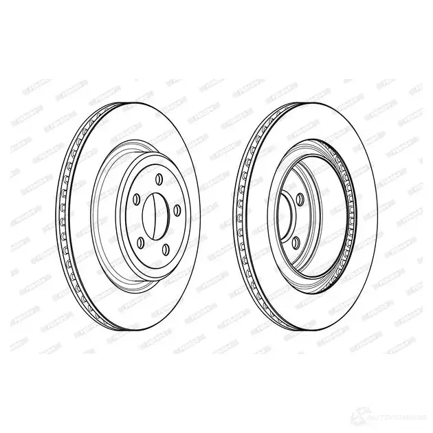 Тормозной диск FERODO DDF2066C-1 EQXLL 712817 DDF2066C -1 изображение 0