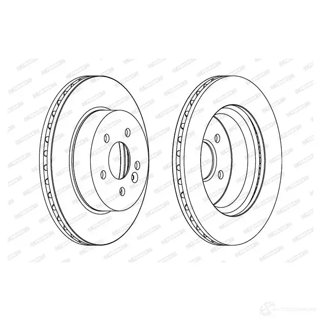 Тормозной диск FERODO DDF1523-1 DDF1 523 ddf15231 21245840 изображение 0