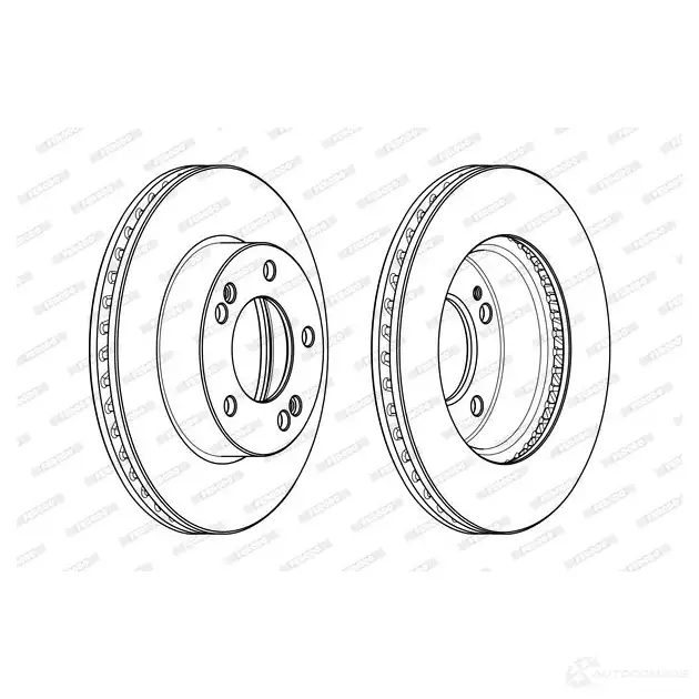 Тормозной диск FERODO DDF1810 C DDF1810C H3804XL 712627