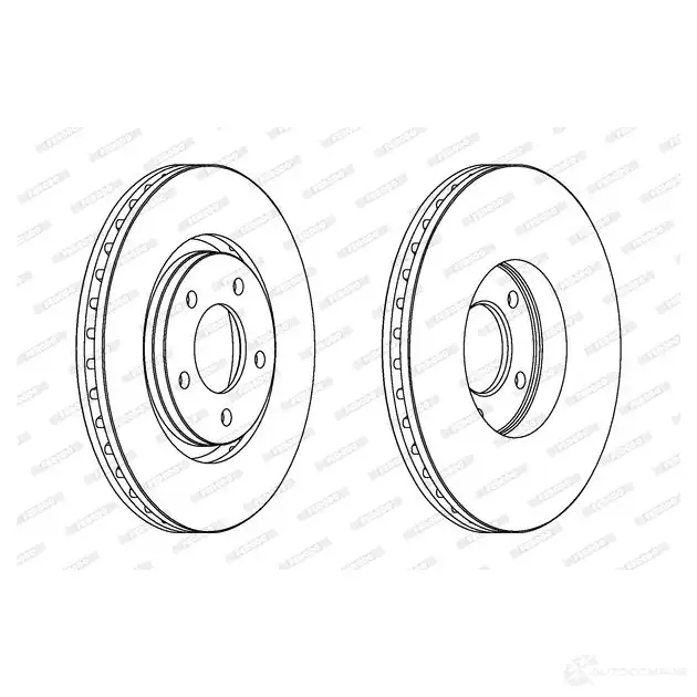 Тормозной диск FERODO DD F1372 DDF1372 DDF1372-1 712052 изображение 0