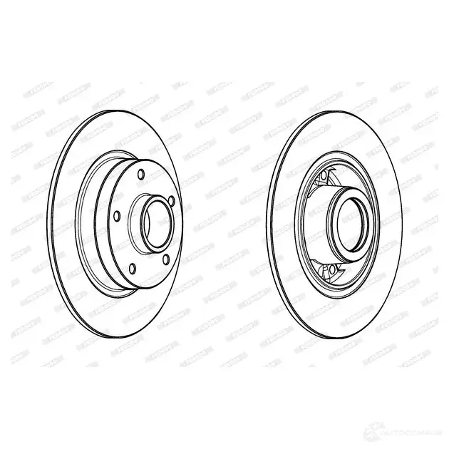 Тормозной диск FERODO Z39G39 DDF1732-1 DDF1732- 1 712521 - Изображение 1