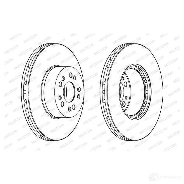 Тормозной диск FERODO 21245816 DD F1511 DDF1511-1 ddf15111 изображение 0