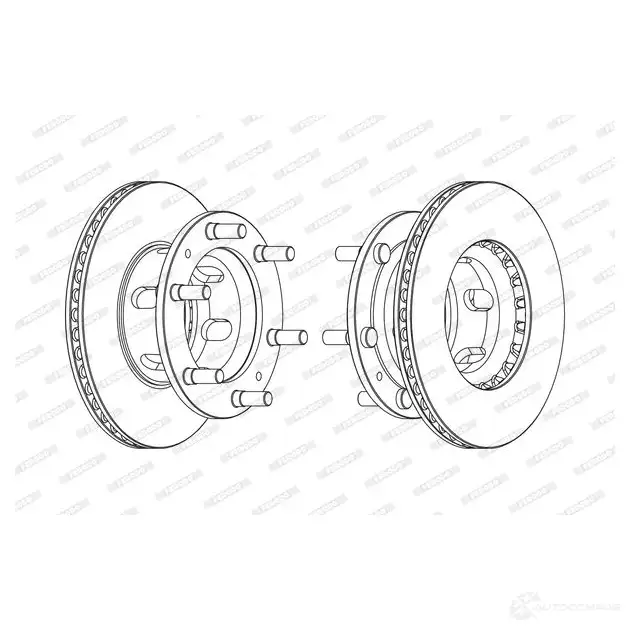 Тормозной диск FERODO 715550 FCR108A FCR108A D DF153