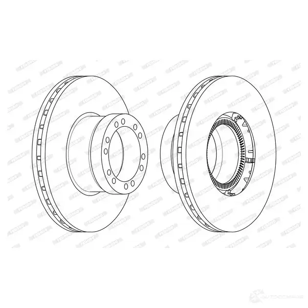 Тормозной диск FERODO R5Z95 1425083047 FCR350A FCR35 0A