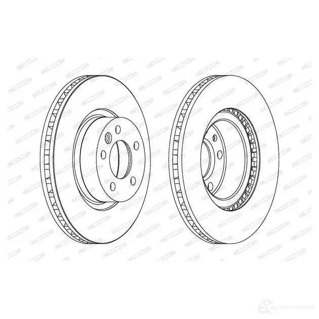 Тормозной диск FERODO DDF1254C-1 DDF1254C-1 711954 D DF1254 изображение 0