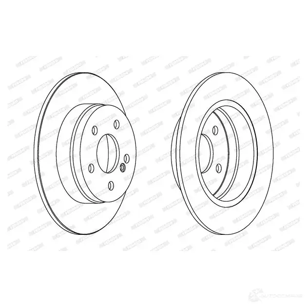 Тормозной диск FERODO DDF1689 712454 D DF1689 DDF1689-1 изображение 0