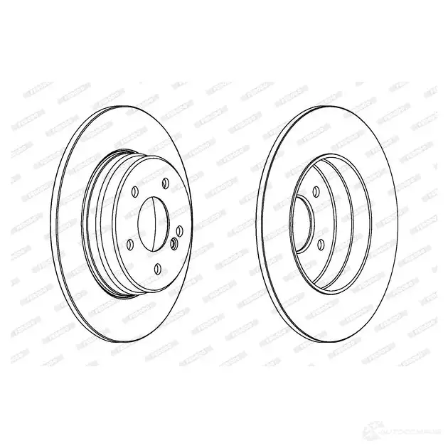 Тормозной диск FERODO DDF9 63 DDF963-1 713467 DDF963 изображение 3