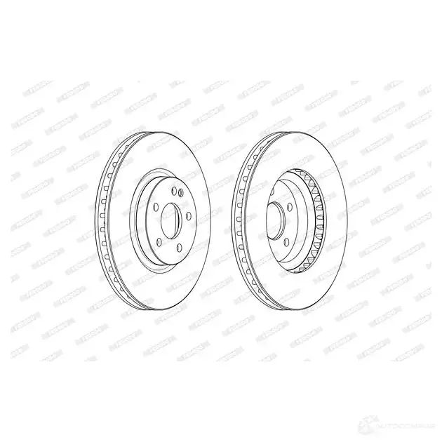 Тормозной диск FERODO FCR379A Y45M71Y 1193643964 FC R379A