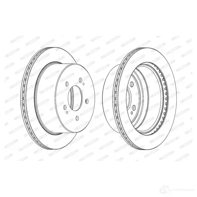 Тормозной диск FERODO 712867 DDF2170C DDF2170C-1 DD F2170C - Изображение 1