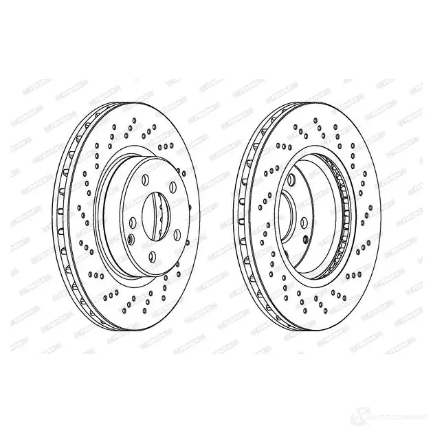 Тормозной диск FERODO DDF 1427 712116 DDF1427-1 DDF1427 - Изображение 1