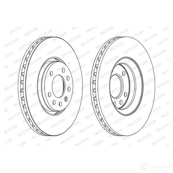 Тормозной диск FERODO DDF1215C 1193638611 DDF1 215C ICQS5CI изображение 0