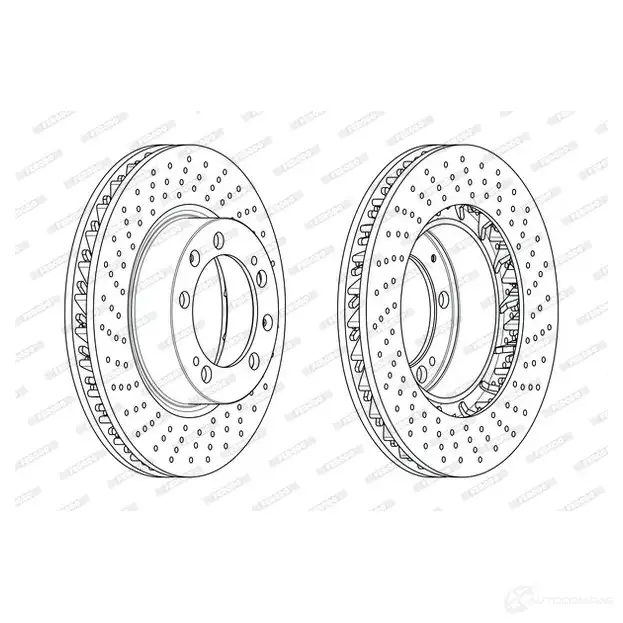 Тормозной диск FERODO DDF1592L C-1 DDF1592LC-1 1193640154 330IUT8 изображение 0