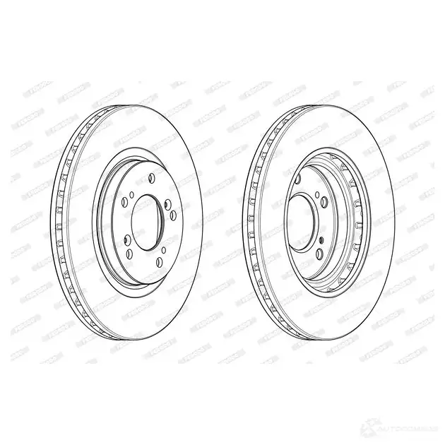 Тормозной диск FERODO DDF2175 DDF 2175 DDF2175-1 712868 изображение 0