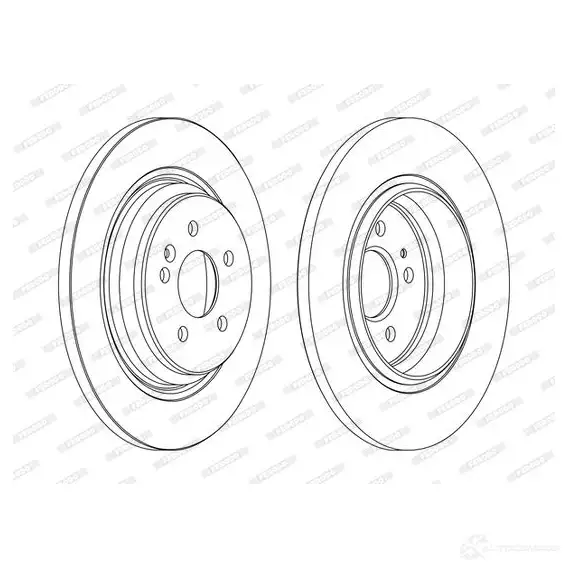 Тормозной диск FERODO 21246442 DDF1805C-1 ddf1805c1 DDF1 805C изображение 0