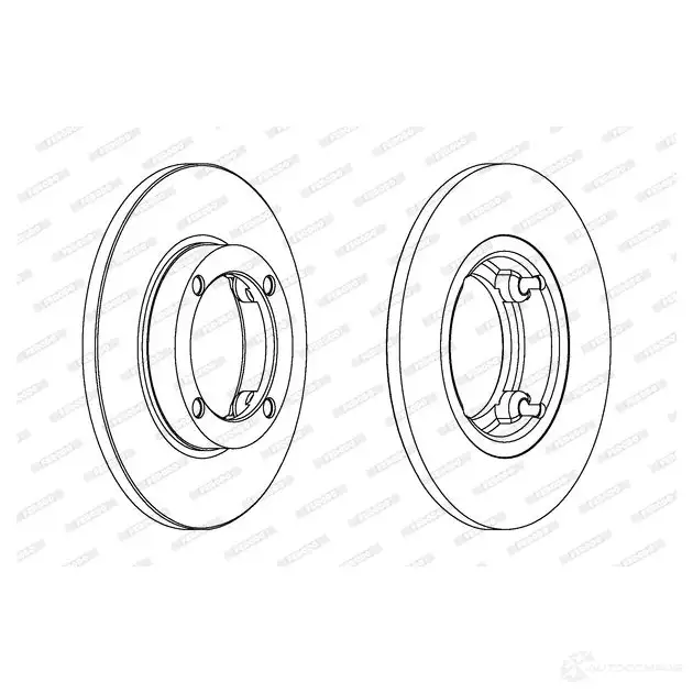 Тормозной диск FERODO DDF1804C-1 ddf1804c1 21246438 D DF1804C изображение 0