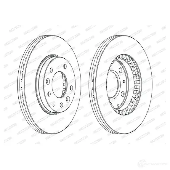 Тормозной диск FERODO 21246936 DDF392-1 D DF392 ddf3921 изображение 0