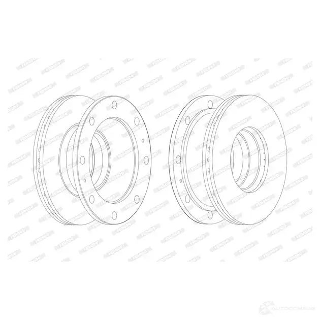 Тормозной диск FERODO 715548 UUXEV FCR106A FCR10 6A