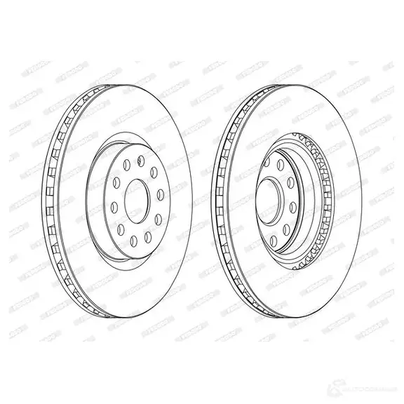 Тормозной диск FERODO DDF1062C 1193637945 DD F1062C 15BOS