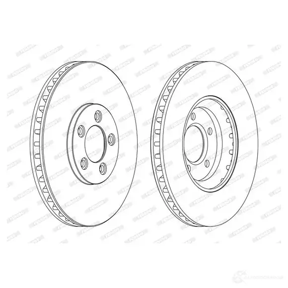 Тормозной диск FERODO DDF1648C D DF1648C 1193640440 K7QL070 изображение 0