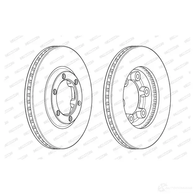 Тормозной диск FERODO DDF1 946C 1193641497 9ZDKK DDF1946C изображение 0