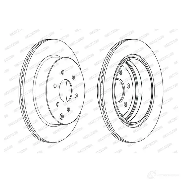 Тормозной диск FERODO DDF1785C 1424681705 CM 6TW 4060426228286 - Изображение 1