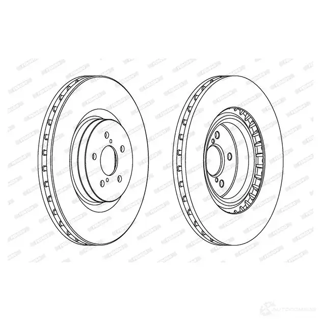Тормозной диск FERODO DDF1748C-1 DDF1748C-1 DDF17 48 712543 - Изображение 1